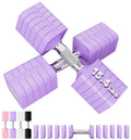 30LBS dumbbells Set 6 In 1 Adjustable Hand Weights Sets for Women Men Free Weight Set Adjust Dumbbell Weight Sets for Home Gym E