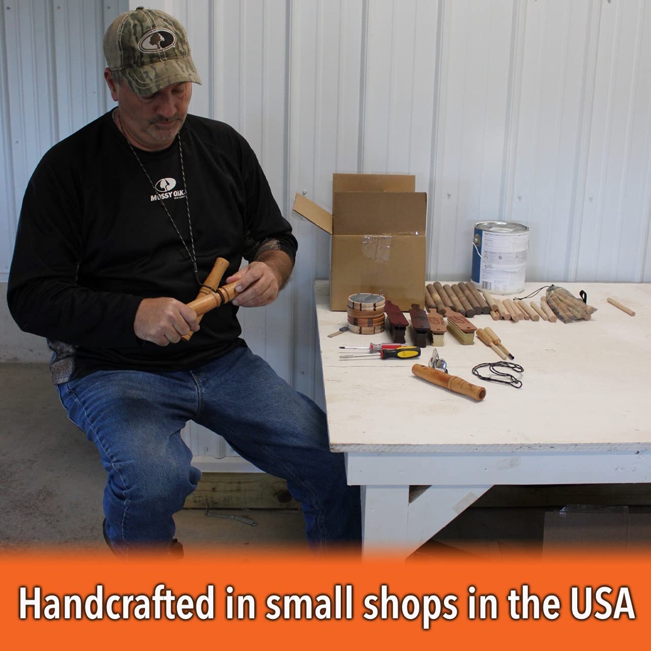 Nationwide Scents Deer Call | Buck Grunt Call For Whitetail Deer Hunting | Custom Cherry Wood Grunt Tube | Professional Deer Gru