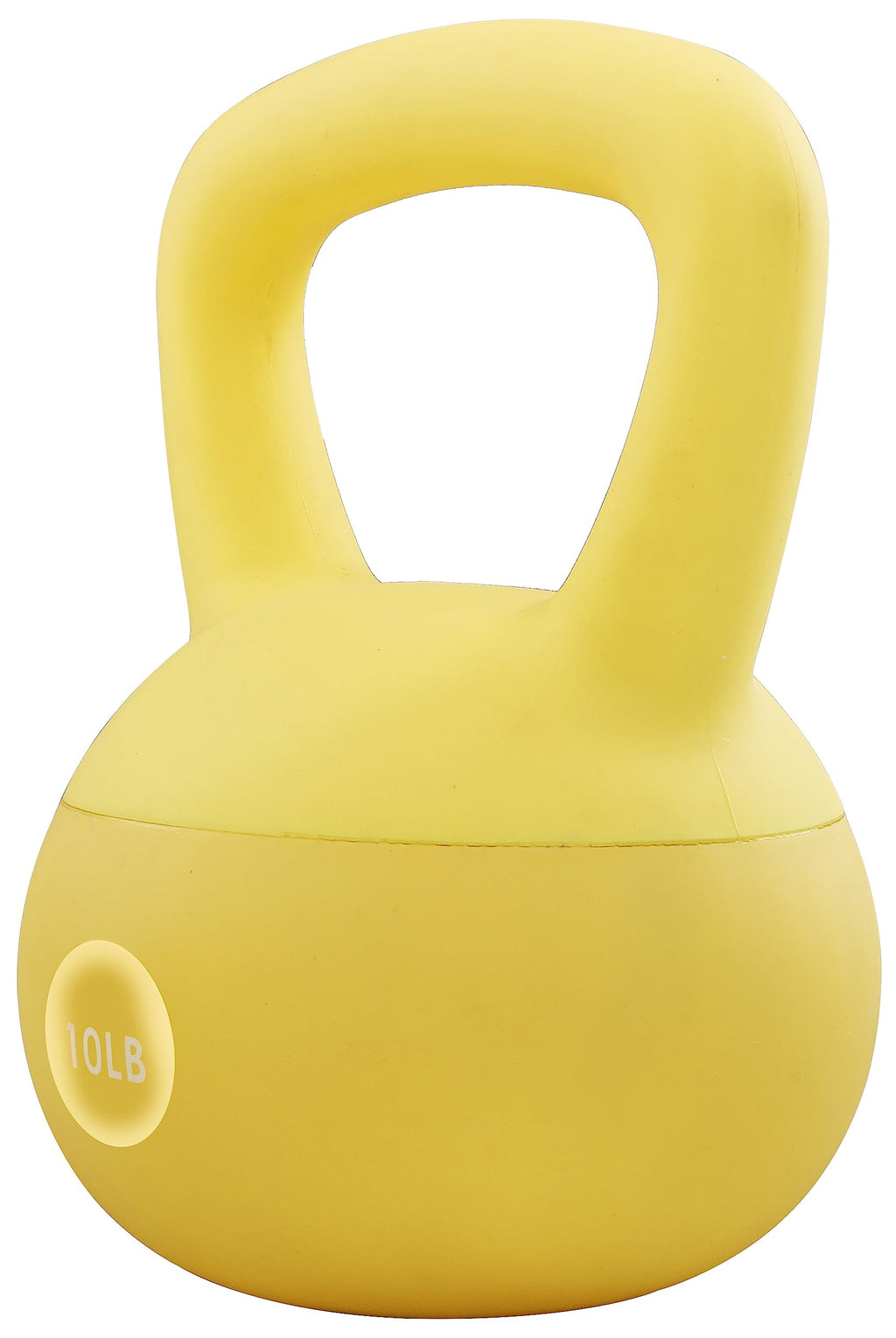 Fitvids Soft Kettlebells - Sea And Iron Sand Filled Weights For Women And Men - Color Coded Soft Vinyl Kettlebells, 10-Pound