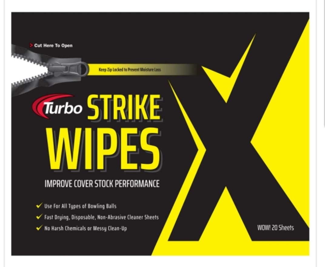 Turbo Grips Strike Wipes Ball Cleaner- Bag Of 20
