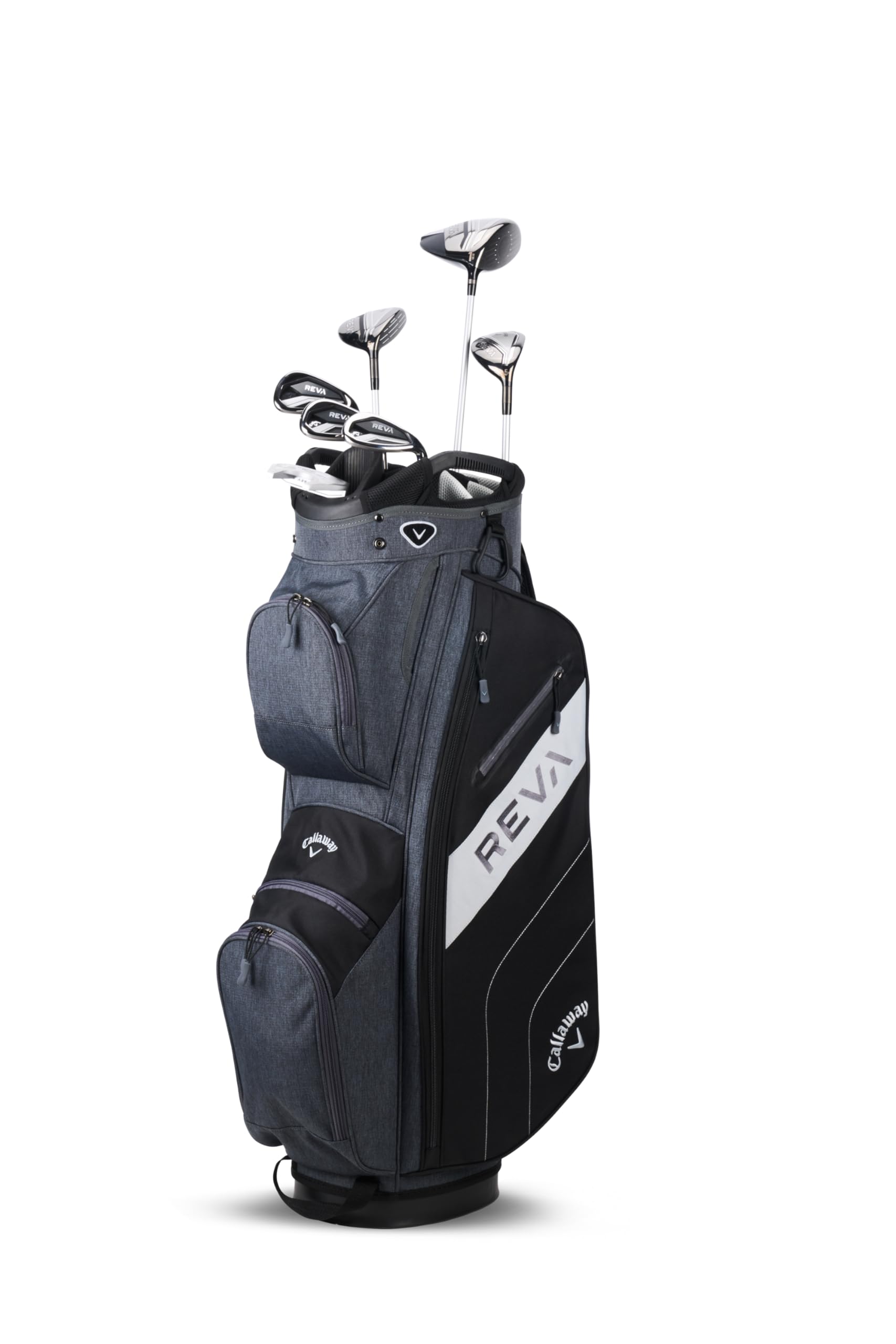 Callaway Golf Women's REVA Complete Golf Set (Right, 8 Pieces (Long) Cart Bag, Black)