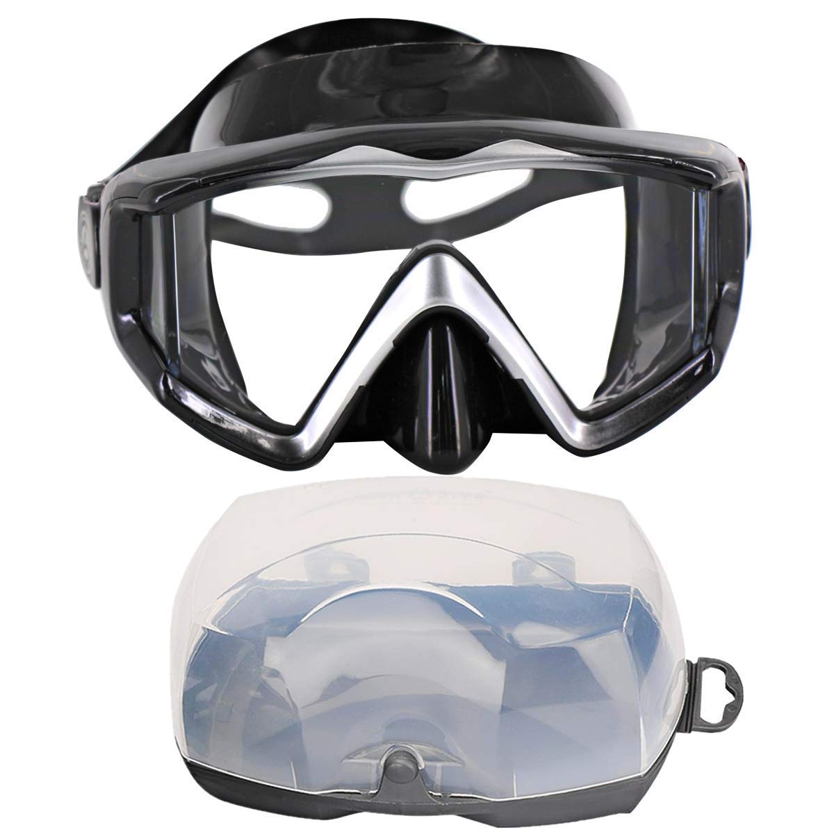 Aqua A Dive Sports Diving Mask Anti-Fog Swimming Snorkel Mask Suitable For Adults Scuba Dive Swim Snorkeling Goggles Masks (Gray