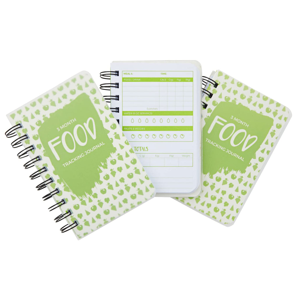 3-Pack Calorie Counter Book For Weight Loss, 90-Day Food Meal Pocket-Size Tracker Journal Notebook For Men And Women Nutrition M