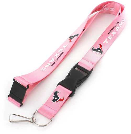 aminco NFL Houston Texans Team Lanyard, Pink