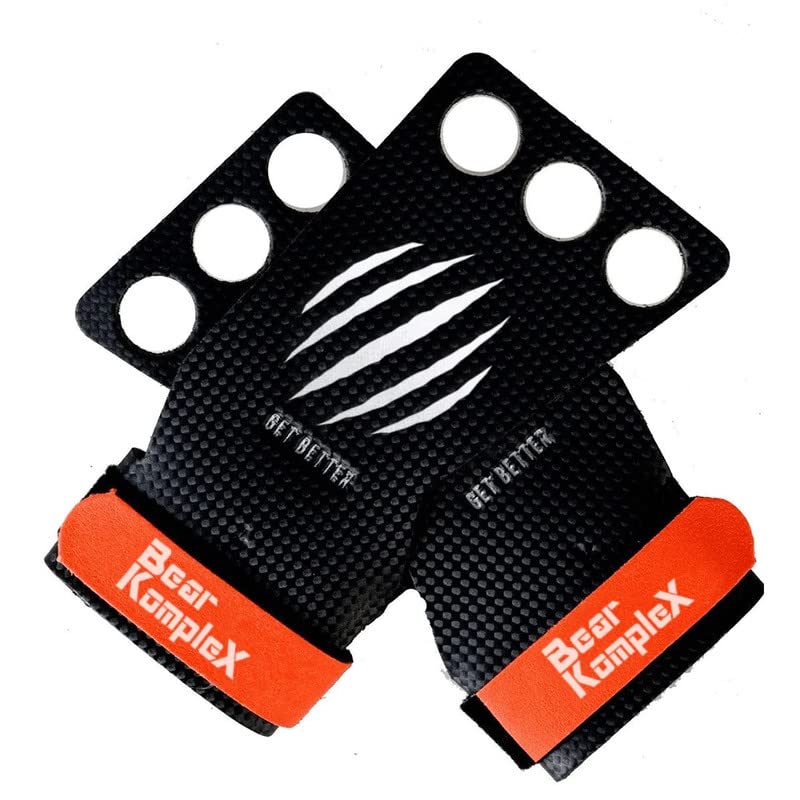 Bear Komplex 2 And 3 Hole Carbon Hand Grips For Crossfit Workouts, Pull-Ups, Weightlifting, Wod Gymnastics, Crosstraining Palm G