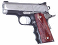 Pearce Grips Pg-Om1 Rubber Finger Groove Insert For Compact 1911 Black