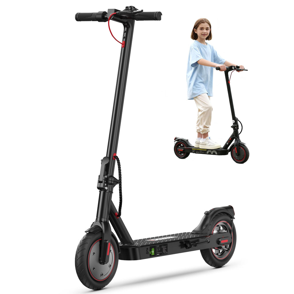 iScooter Electric Scooter, 12 Miles Range, 18 Mph Top Speed, Foldable Scooter Electric with 8.5 Pneumatic Tire, Double Braking