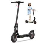 iScooter Electric Scooter, 12 Miles Range, 18 Mph Top Speed, Foldable Scooter Electric with 8.5 Pneumatic Tire, Double Braking
