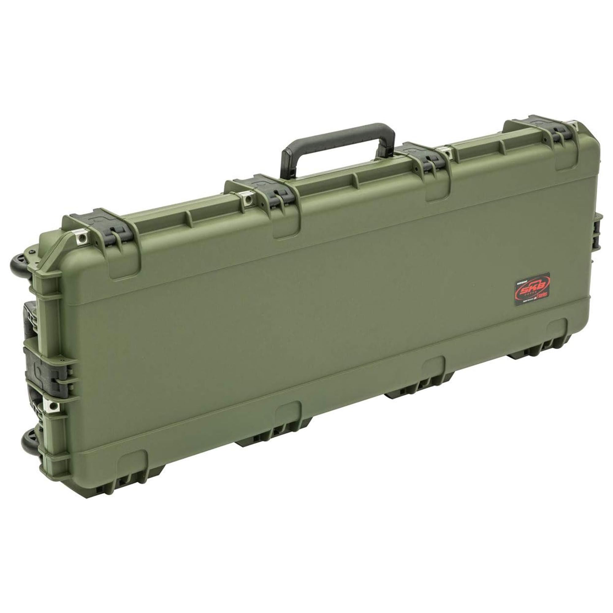 SKB iSeries Green Military Grade Designed Hard Case for Single Bow and Arrow with Grip Handles, Wheels, and Trigger Release Latc