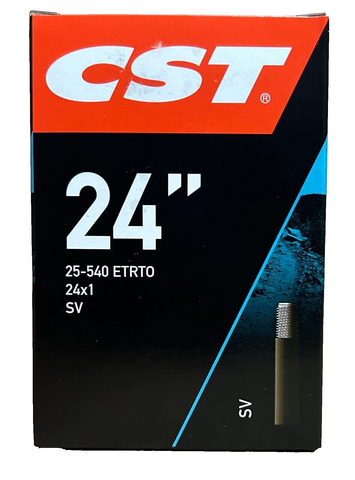 24 X 1 Inner Tube 25-540 Straight Schrader Valve Sv Wheelchair 24X1
