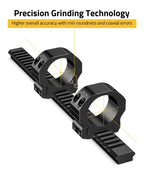 CVLIFE 34mm Scope Rings Low Profile Precision Mount - Compatible with 20mm Rails - Scope Mount - 2 Pieces