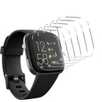 5 Pack] Compatible For Fitbit Versa 2 Tempered Glass Screen Protector, Ymhml Waterproof 9H Hardness Crystal Clear No-Bubble] Ant