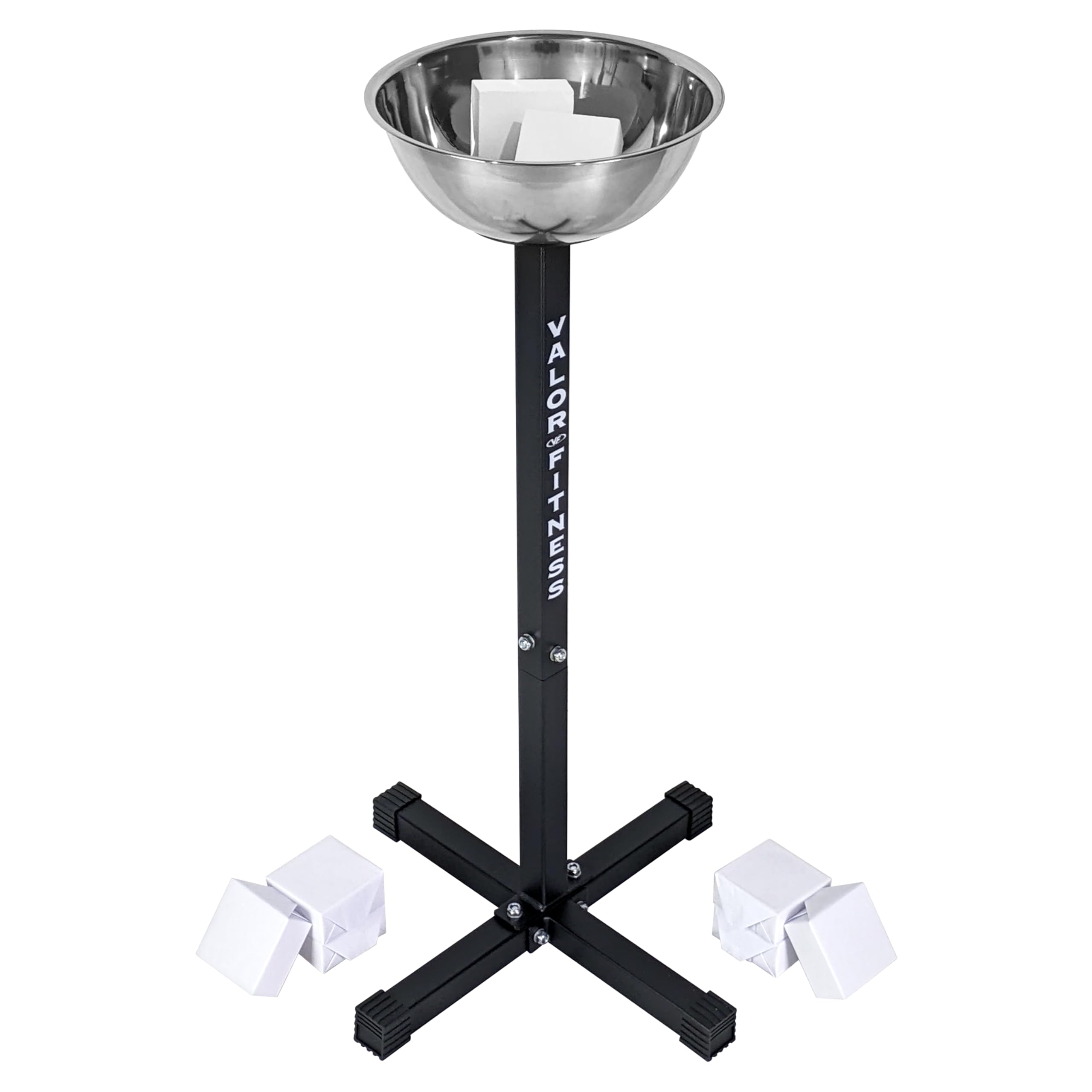 Valor Fitness Ch-1 Chalk Holder Station For Home Or Commercial Gyms, Including Ch-2 Gym Chalk For Improved Grip And Performance 