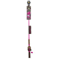 Kid Casters: Leopard Tangle-Free Fishing Combo|Spincast Reel & Practice Casting Plug | 34 Tangle-Free Combo|Inline Rod W/Ez Thre