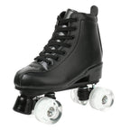 Xudrez Classic Roller Skates High-Top Double-Row Leather Roller Skates For Women And Men (Black Flash Wheel,10)