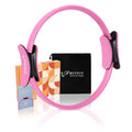Ritfit Pilates Ring Circle - 14 Inch Magic Fitness Circle For Toning Inner & Outer Thighs, Bonus Workout Guide Included (Pink)