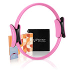 Ritfit Pilates Ring Circle - 14 Inch Magic Fitness Circle For Toning Inner & Outer Thighs, Bonus Workout Guide Included (Pink)