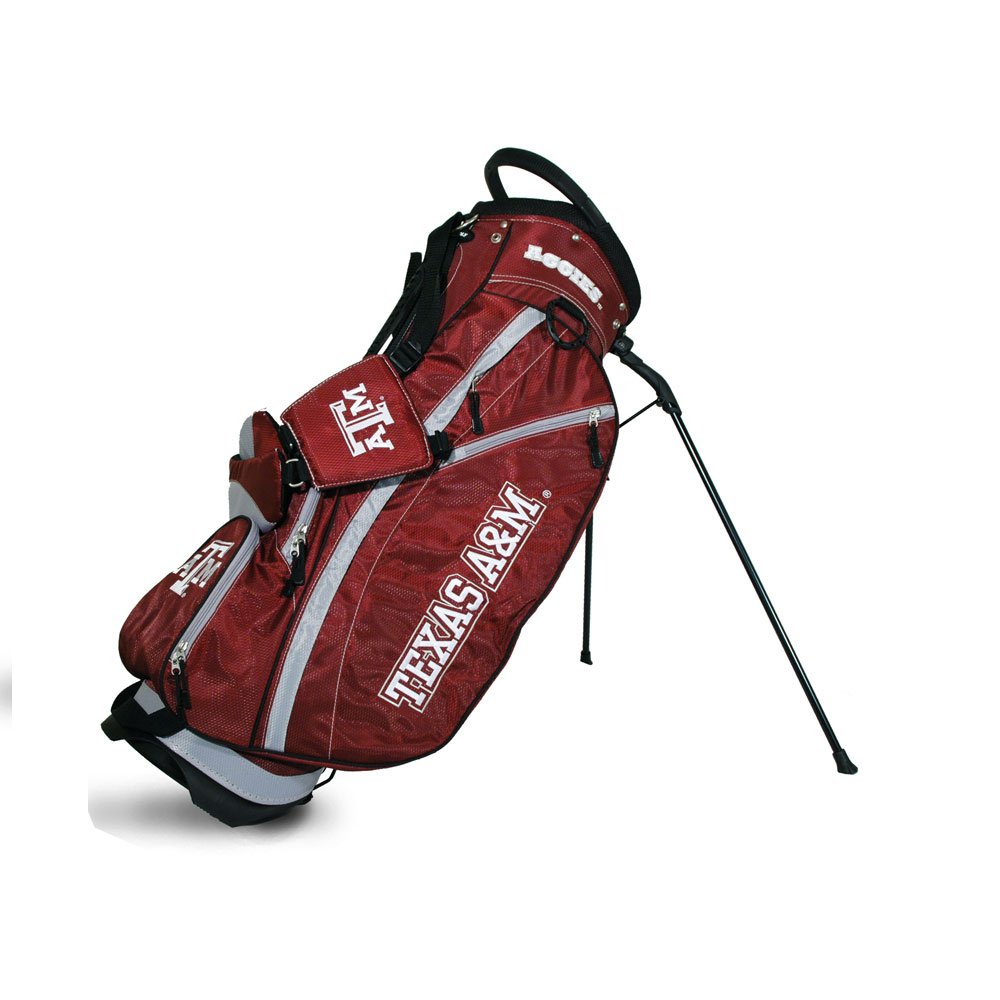 Team Golf Ncaa Texas A&M Aggies Fairway Golf Stand Bag, Lightweight, 14-Way Top, Spring Action Stand, Insulated Cooler Pocket, P