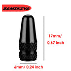 Samikiva (10 Pack) Bike Presta Valve Stem Caps, Chrome Anodized Aluminum, Use On Presta French Valves, Dust Caps For Mtb Road Ra