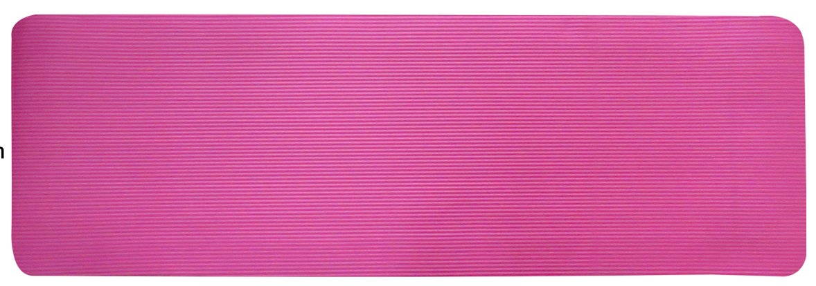 Fitvids All Purpose 1/2-Inch Extra Thick High Density Anti-Tear Exercise Yoga Mat With Carrying Strap And Yoga Blocks, Pink