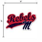 Rico Industries Ncaa Mississippi Rebels Distressed Shape Cut Pennant - Home And Living Room D  Cor - Soft Felt Ez To Hang