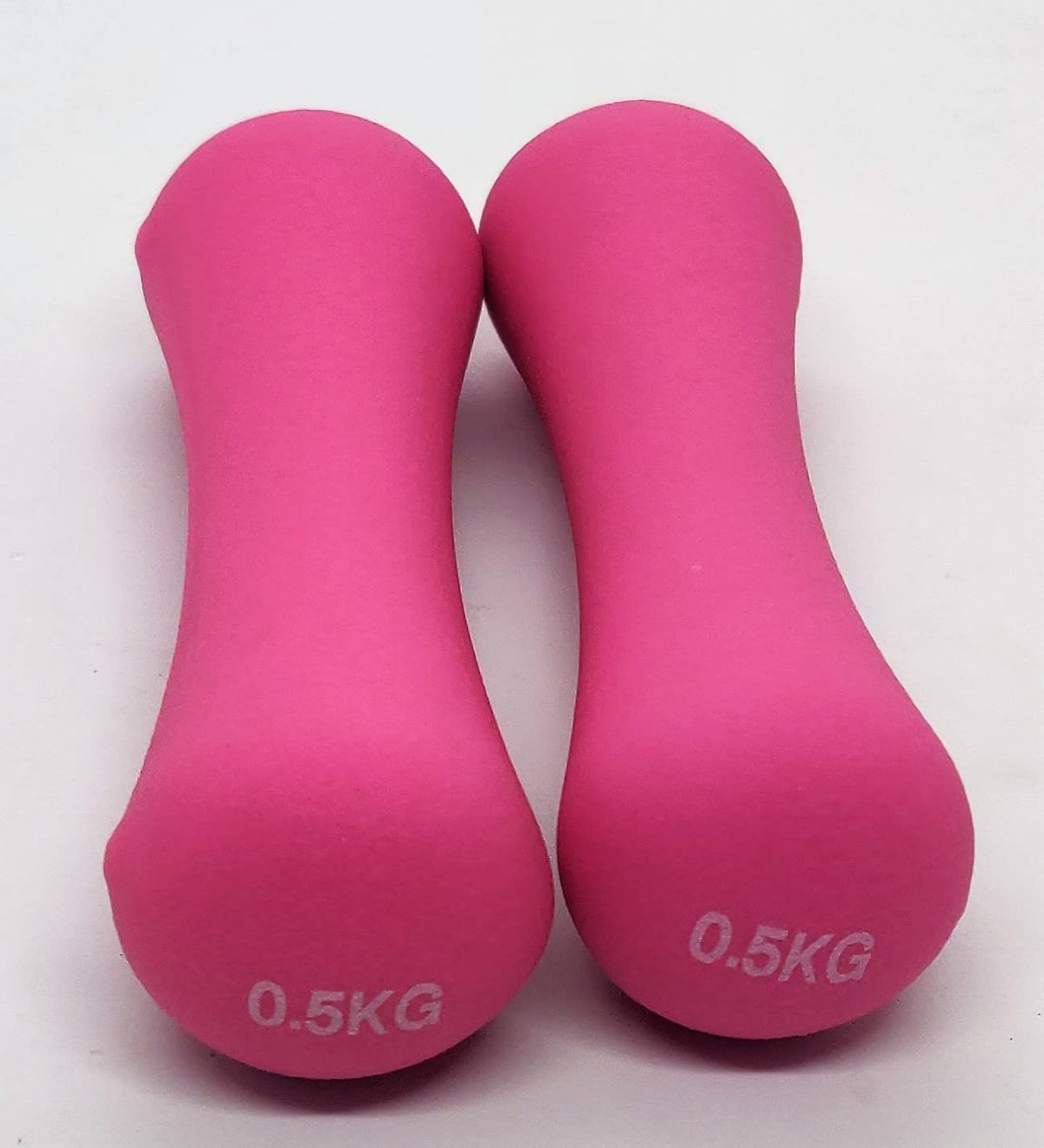Physiostore Rehab Dumbbells Neoprene Bone Shaped Pair 0.5Kg To 3Kg (0.5), Pink