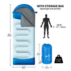 Xelaro Sleeping Bags For Adults Kids - 3 Season Cold&Warm Weather Waterproof Lightweight Sleeping Bags For Camping Hiking Outdoo