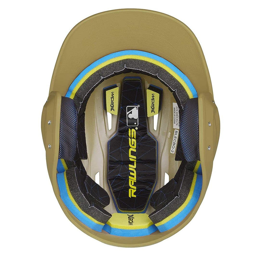 Rawlings | Mach Batting Helmet | Matte Vegas Gold | Senior (6 7/8'' - 7 5/8'')