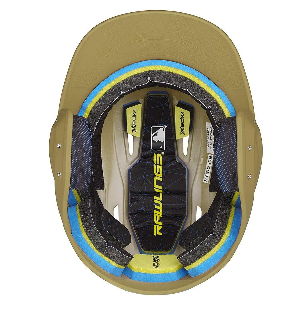 Rawlings | Mach Batting Helmet | Matte Vegas Gold | Senior (6 7/8'' - 7 5/8'')