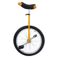 DYNAMI Yellow 20 Inch Unicycle with Adjustable Height,Lightweight Outdoor Unicycle with Anti-Skid Tire & Curved PU Seat,Fit Heig