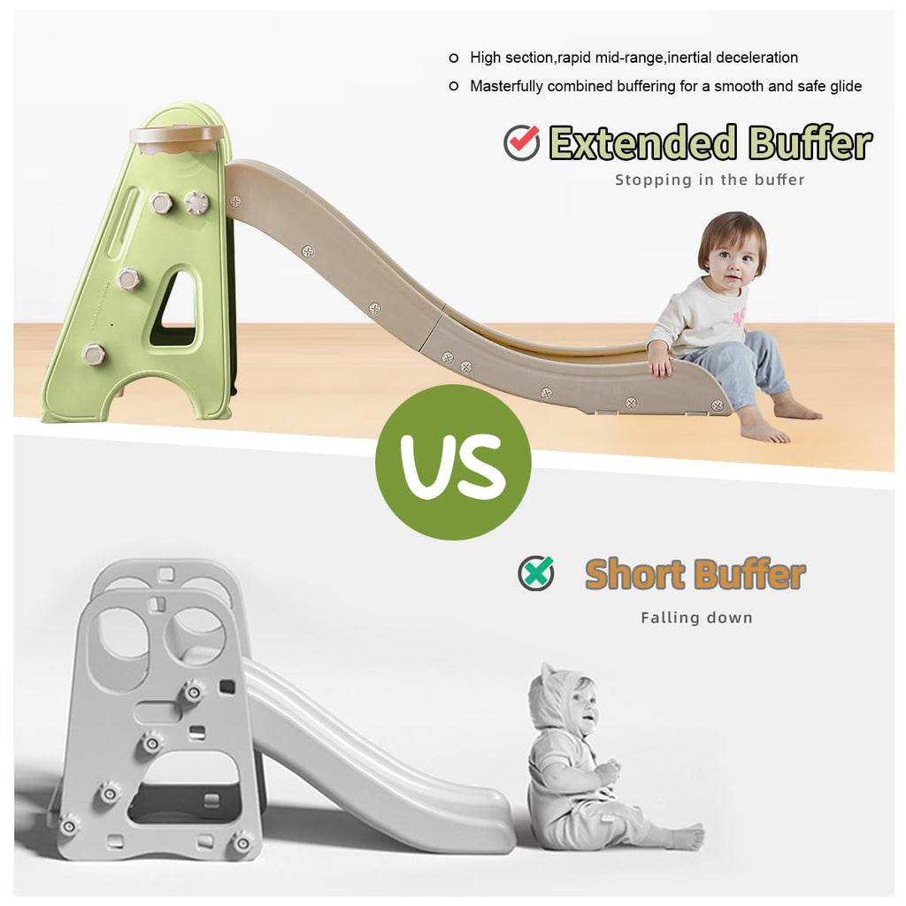 Indoor Toddler Slide for Kids, 3 in 1, Kid Play Climber Playset, Foldiable for Toddlers with Basketball Hoops and Ball, Baby Sli