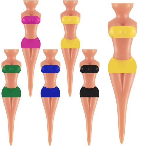15 Pieces Funny Golf Tees Lady Girl Golf Tees, 76 Mm/ 3 Inch Plastic Pin Up Golf Tees, Home Women Golf Tees For Golf Training Ac