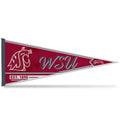 Rico Industries Ncaa Washington State Cougars - Wsu Classic 12'' X 30'' Felt Wall D  Cor Pennant - Great For Home/Bed Room/Man C