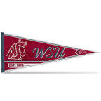 Rico Industries Ncaa Washington State Cougars - Wsu Classic 12'' X 30'' Felt Wall D  Cor Pennant - Great For Home/Bed Room/Man C
