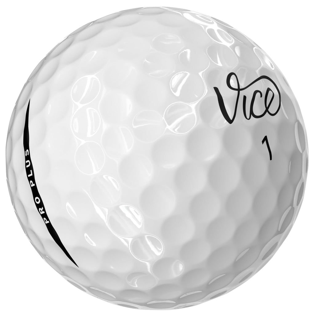 Vice Pro Plus Golf Balls, White