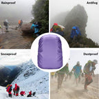 Evotopf Waterproof Backpack Rain Cover With Adjustable Anti Slip Buckle Strap & Sliver Coating Reinforced Inner Layer For Campin