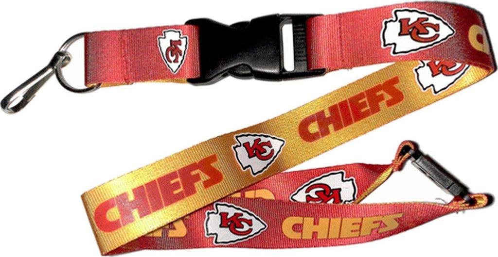Aminco Nfl Kansas City Chiefs Reversible Lanyard, Team Colors, One Size (Nfl-Ln-162-07)