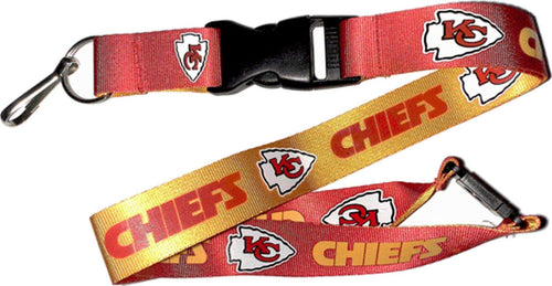 Aminco Nfl Kansas City Chiefs Reversible Lanyard, Team Colors, One Size (Nfl-Ln-162-07)