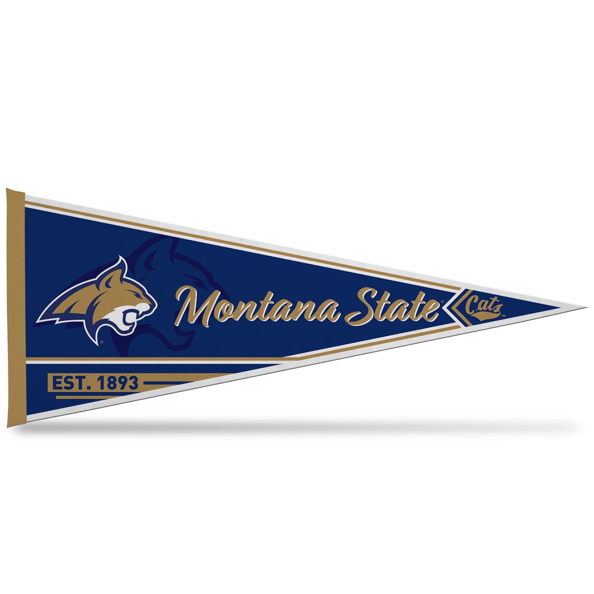 Rico Industries Ncaa Montana State Bobcats Classic 12'' X 30'' Felt Wall D  Cor Pennant - Great For Home/Bed Room/Man Cave D  Co