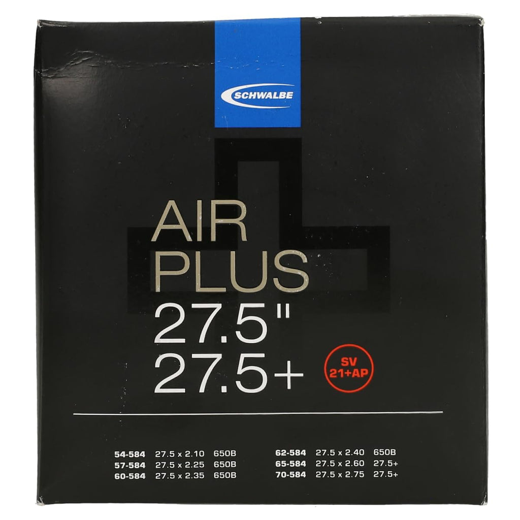 Schwalbe Unisex'S Sv21+Ap Air Plus Tubes, Black, 54/70-584