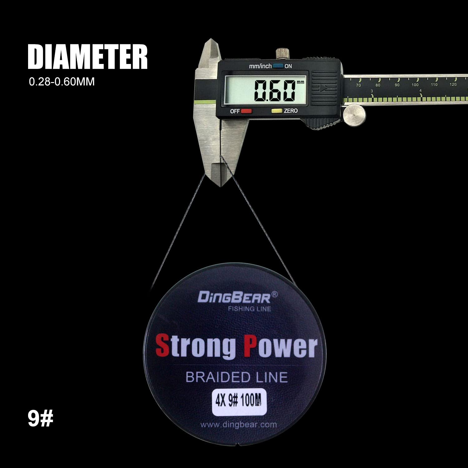 Dingbear 437Yd/400M 85Lb/0.45Mm Super Strong Pull Generic Braided Fishing Line Fishing Lines Fishlines Fishingline
