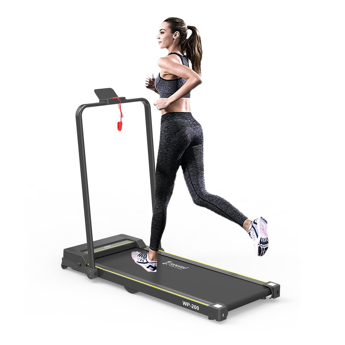 Cockatoo WP200 1.5HP  3HP Peak Motorized Treadmill, Walking Pad for Home, Foldable Treadmill, Max Speed 8 Km/Hr, Max Weight 1