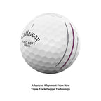 Callaway Erc Triple Track Golf Balls 12B Pk (2023 Version Version, Reva)