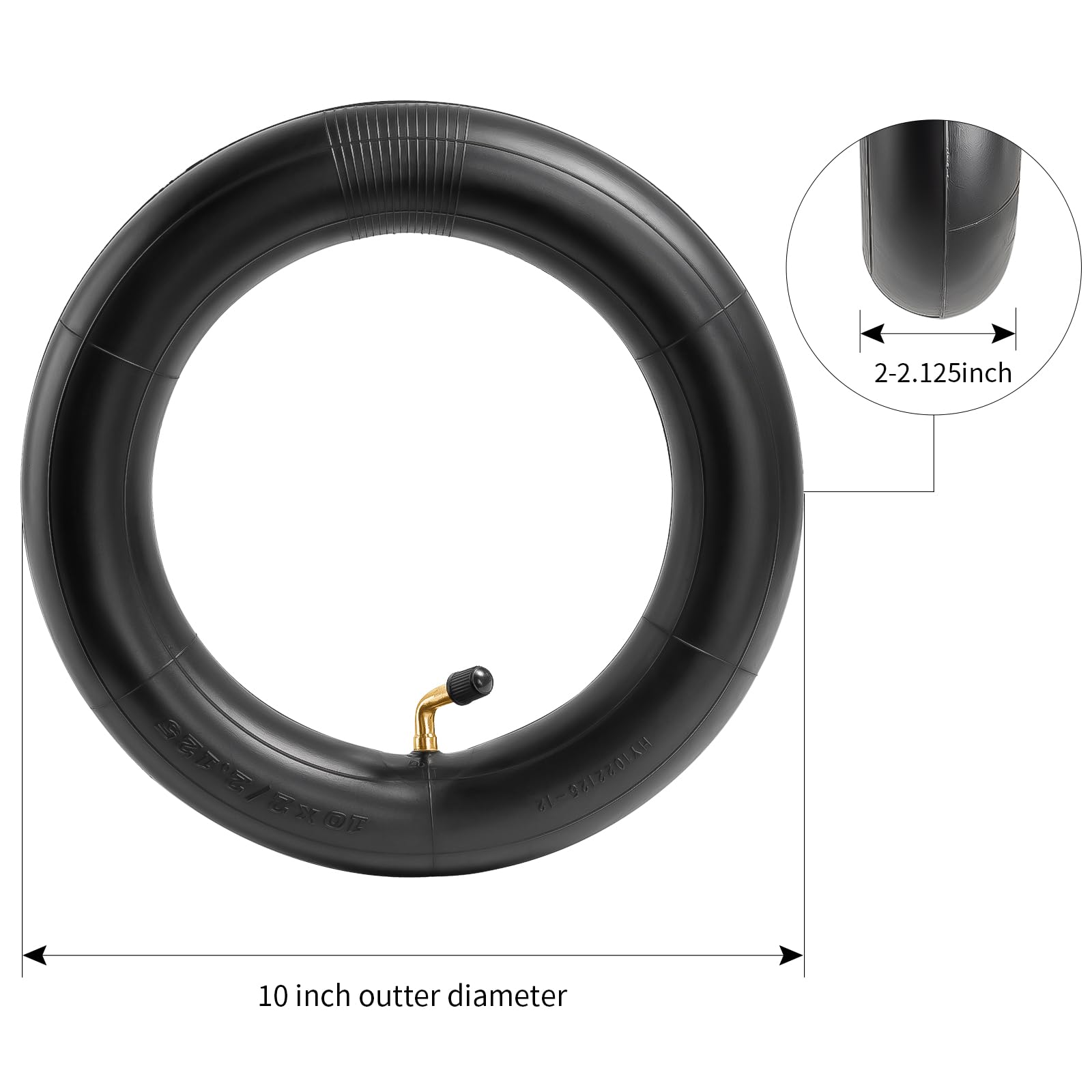 Staibc 10X2 Scooter Tubes 10X1.90/2.125'' Inner Tube Compatible With 10X1.90 10X1.95 10 X 2.0 10 X 2.125 Most Kid Bike Tire Tube