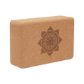 MERISHOPP Cork Yoga Block Soft Cork Yoga Brick for Fitness Balance Training Meditation 22.5cmx15cmx7.5cm