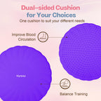 Kisnbld Wobble Cushion, Extra Thick Wiggle Seat For Sensory Kids, Non-Slip Balance Disc With Inflation Pump For Adults Core Stre
