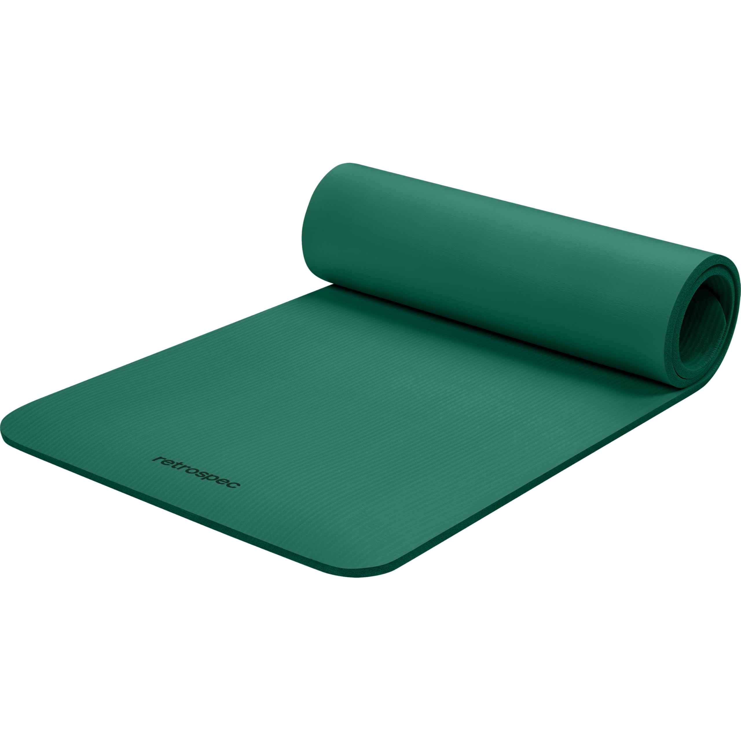 Retrospec Solana Yoga Mat 1/2 Thick w/Nylon Strap for Men & Women - Non Slip Excercise Mat for Yoga, Pilates, Stretching, Floor 