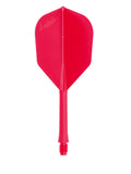 L-style BarFlight 2BA Dart Flight with Integrated Shaft - L3 Shape - 26mm (260) - Red - 1 Set (3 Flights)
