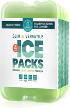 Healthy Packers Ice Pack - Freezer Packs - Original Cool Pack | Slim & Long-Lasting Ice Packs For Your Cooler Bag (4)