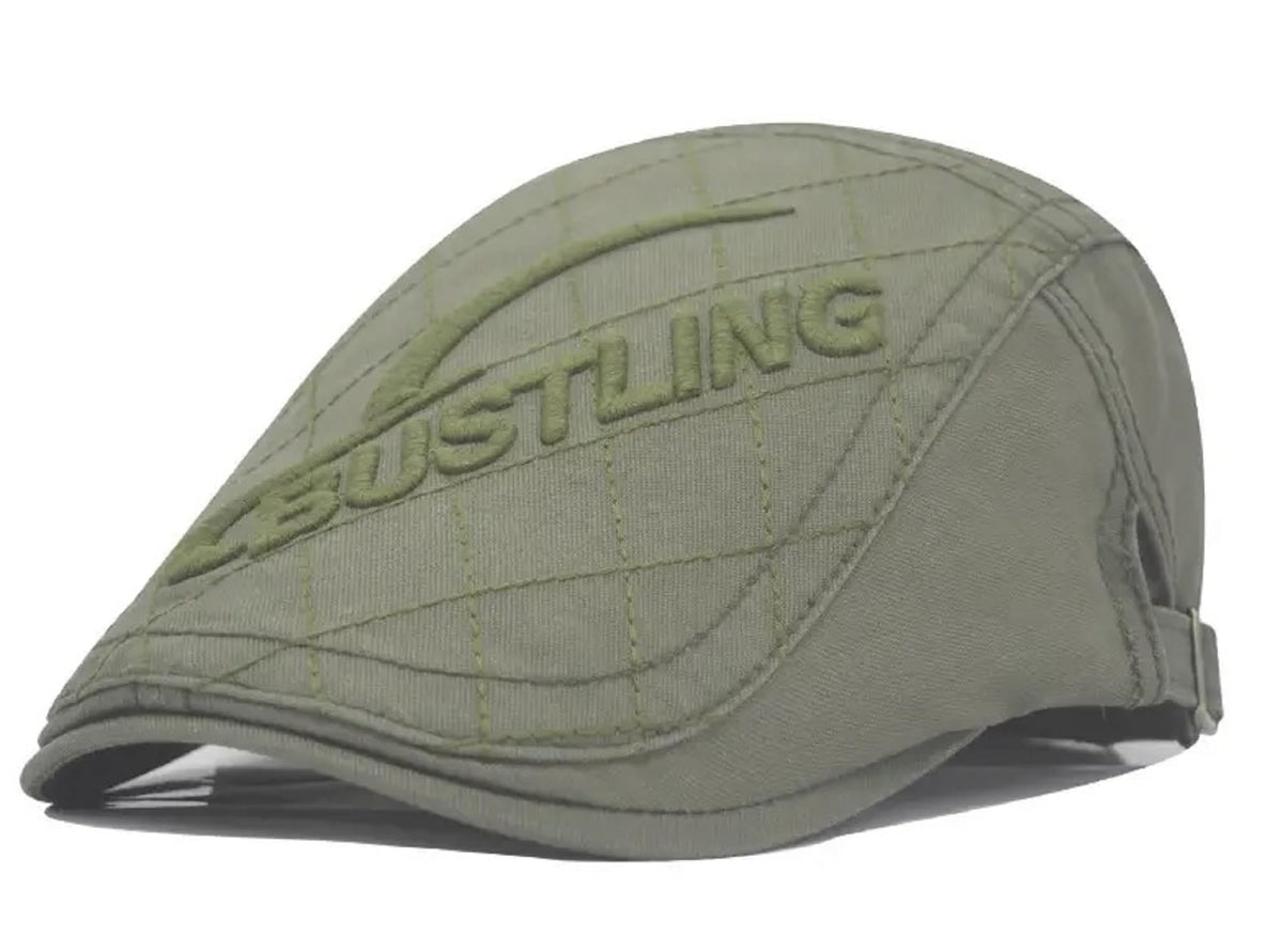 Zacharias MenS Cotton Beret Golf Ascot Cap A18 (Green_Free Size) (Pack Of 1)